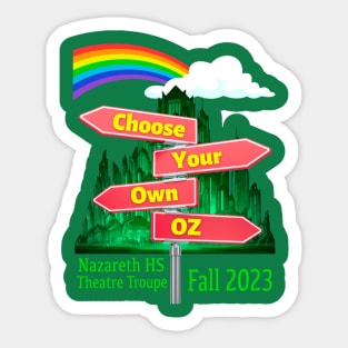 Choose Your Own Oz Option 3 Sticker